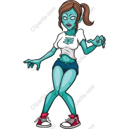 Playful Zombie Girl