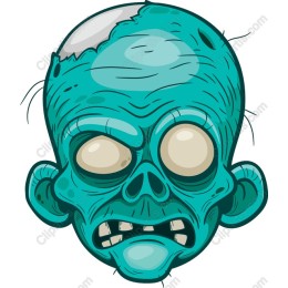 Cartoon Zombie Head