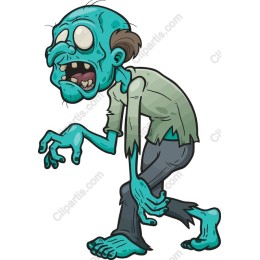 Cartoon Zombie in and