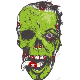 Gruesome Zombie Head