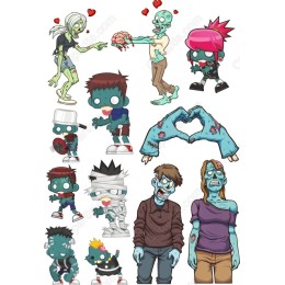 Zombie Set: 12 Unique