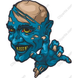 Creepy Blue Zombie