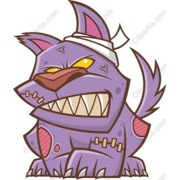Fierce Purple Dog