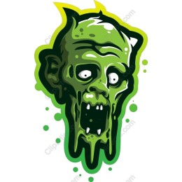Cartoon Zombie Head