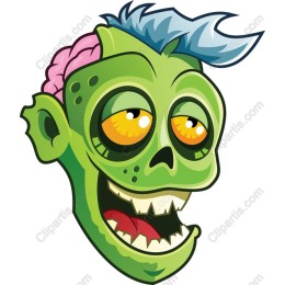 Cartoon Zombie Face