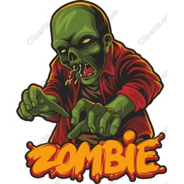Zombie with Typography