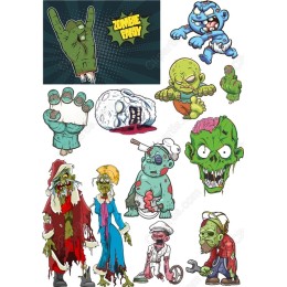 Zombie Party Clipart Collection - Bundle