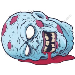 Chilling Zombie Head