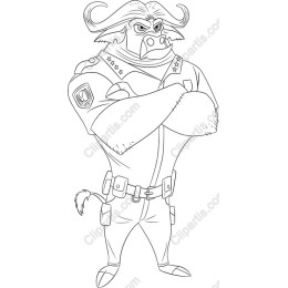 Bold Wild Boar Law Enforcement
