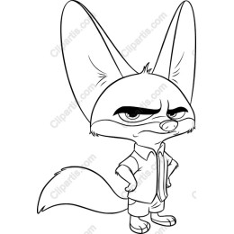 Whimsical Cartoon Fox
